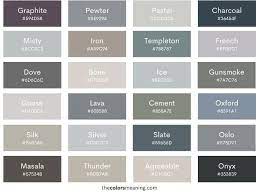160 Shades Of Gray With Names Hex Rgb