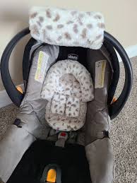 Leopard Fur Baby Car Seat Cover Bundle