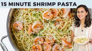 garlic shrimp spaghetti 15 minute