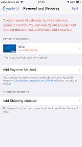 See how do i stop itunes from charging my credit card. Removing A Payment Card Apple Community