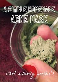 a simple homemade mask for acne that
