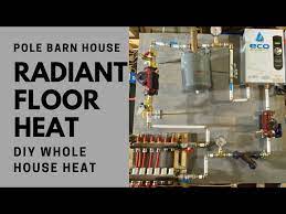 diy radiant floor heat install and