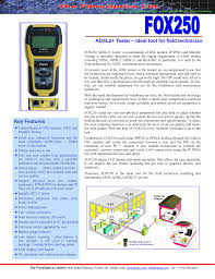 Adsl2 Tester Ideal Tool For Field Technician Key Features