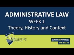 administrative law week 1 theory