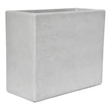 rectangular cement concrete planter
