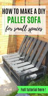 how to make a diy pallet sofa for small