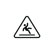wet floor caution warning symbol design