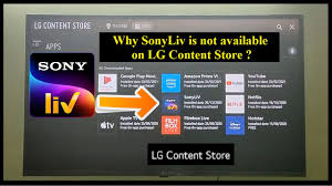 fix sonyliv is not available on lg