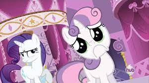 Sweetie Belle convinces Rarity to go camping - YouTube