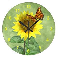 Sunflower Kitchen Clocks For Sunny Home