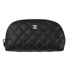 chanel lambskin black quilted shw small