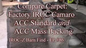 acc carpet m backing compared to