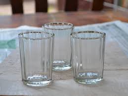 russian drinking glasses vintage set of
