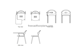 training room chairs free cad drawings