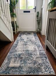 fusion runner rug blue grey rug vibe