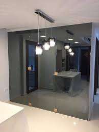 Custom Grey Tinted Wall Mirror Comes