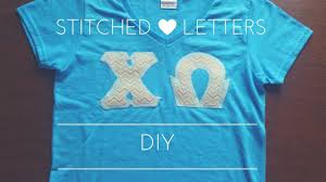 diy sched letter shirts greek