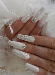 2marbleized matte acrylic nails coffin style. 30 Most Stunning Coffin White Acrylic Nail Designs Of All Time Best Nail Art Designs 2020