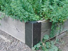 You can repurpose just about anything around you if you use your imagination. Raised Bed Corners