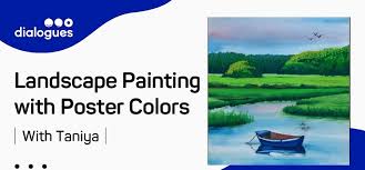 Landscape Painting With Poster Colors