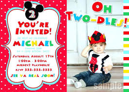 Mickey Mouse Clubhouse Custom Invitations Birthday Personalized