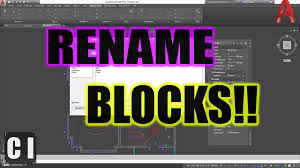 AutoCAD How to Rename a Block - Plus more Block Tips! | 2 Minute Tuesday -  YouTube