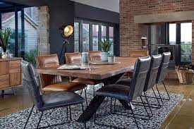 Saka 2m Oak Dining Table With Steel Base