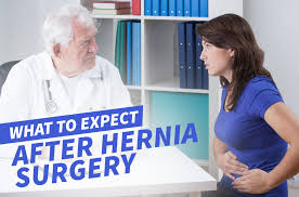 what to expect after hernia surgery