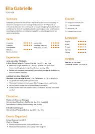 A professional resume example is the key to your next teacher position. Education Resume Examples Page 4 Of 5 2021 Resumekraft