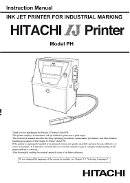 hitachi ph instruction manual pdf