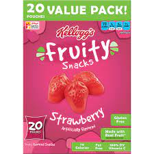 fruity snacks strawberry fruit flavored