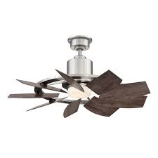 Led Outdoor Brushed Nickel Ceiling Fan