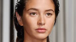 how to recreate the fresh out of the shower no makeup look from the milly runway