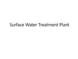 Surface Water Treatment Plant Fig 4 8 Flow Diagram Of
