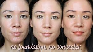 minimal makeup routine no foundation
