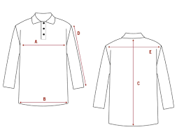 size guide for polos t shirts bexley