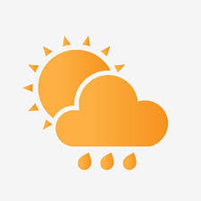 Simbol matahari bersinar dengan awan. Gambar Ikon Cerah Ke Terang Hujan Cuaca Hujan Ringan Hujan Clipart Png Transparan Clipart Dan File Psd Untuk Unduh Gratis