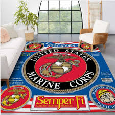 us marine corps decor area rug rugs for