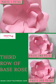 how to make a giant paper rose step