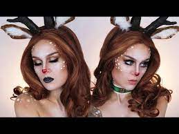 red nosed reindeer makeup tutorial