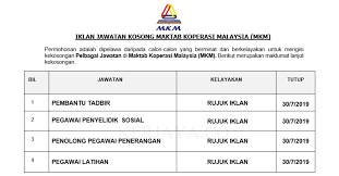 Context sentences for penyelidik in english. Jawatan Kosong Terkini Maktab Koperasi Malaysia Mkm Pembantu Tadbir Pegawai Penyelidik Sosial Pelbagai Jawatan Lain Kerja Kosong Kerajaan Swasta