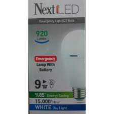 NextLed E27 9W Şarjlı Led Ampul 920 LUMEN BEYAZ Fiyatları ve Özellikleri