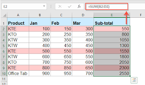 how to sum multiple columns based on