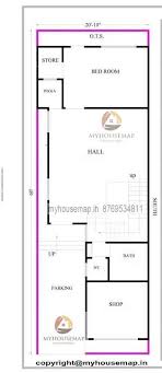 20 60 Ft House Plan 4 Bhk With Parking