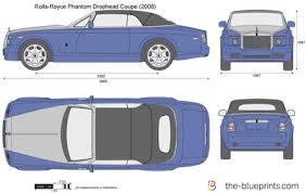 The image can be easily used for any free creative project. Rolls Royce Phantom Drophead Coupe Vector Drawing