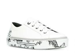 Details About Lanvin Sneakers Shoes For Men In White Leather And Black Details Size Us 7 Eu 40