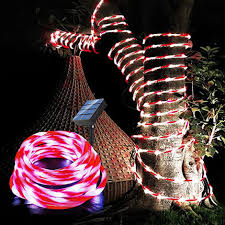 Solar Outdoor Rope Lights 33ft 100led