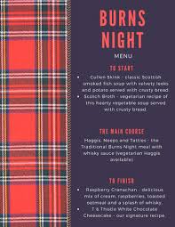 Meaning scotch whisky and haggis. Celebrate Burns Night At T Thistle Scottish Tea Coffee Lounge In Southsea Portsmouth