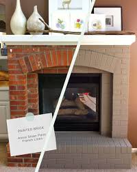 Painted Brick Fireplace Fireplace Remodel