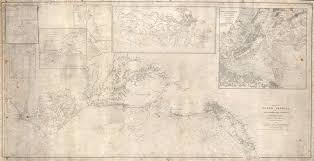 Details About 1846 Blunt Blueback Nautical Chart Of The Atlantic Coast Of The United States